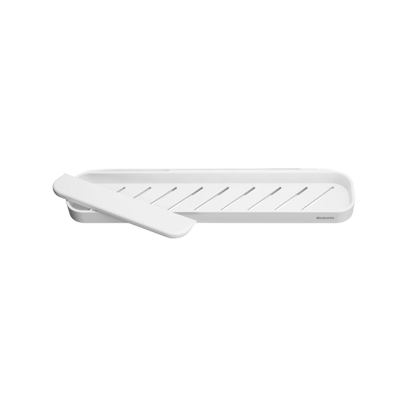 Brabantia MindSet Shower Shelf with Squeegee, White