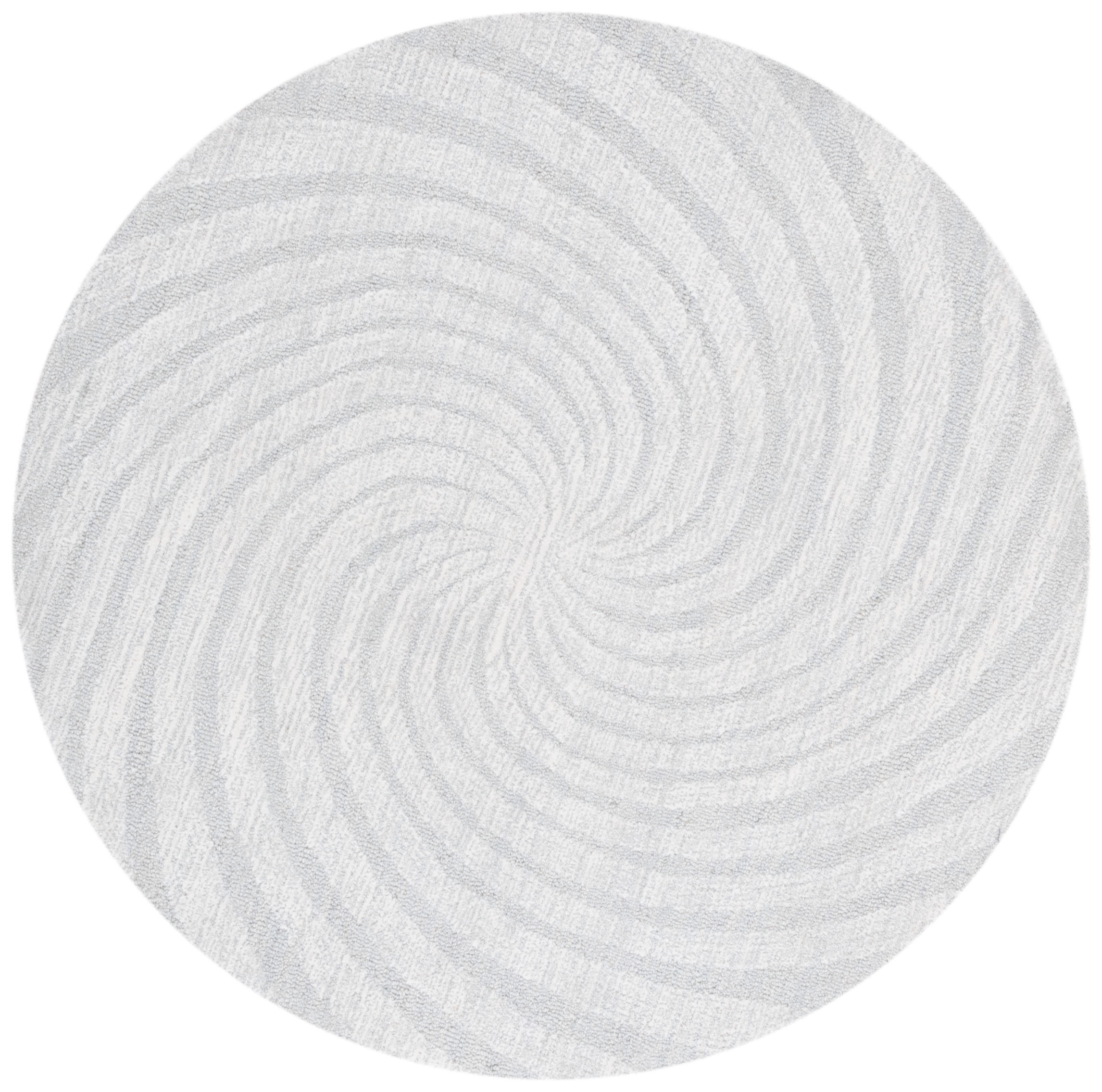 Ivy Bronx Novelty 201 80% Wool; 20% Cotton Spiral Rug | Wayfair
