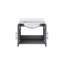 Meuble-lavabo compact avec comptoir en quartz blanc-1078342286