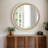 Frostley  Round Wood Wall Mirror with Beaded Detailing-1353079419