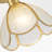 1-Light Traditional French Beveled Glass Semi Flush Mount