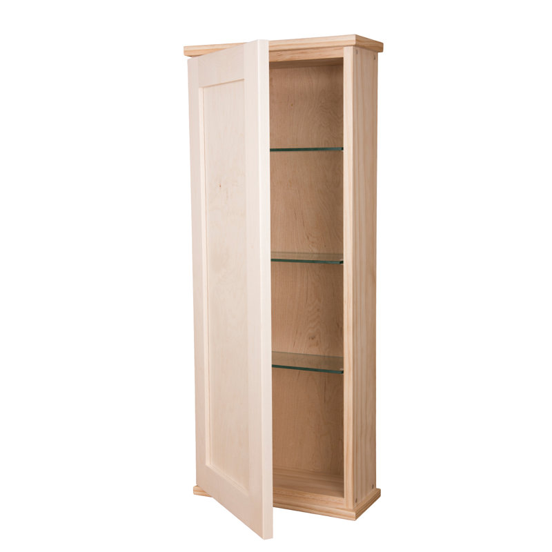 Solid Wood Bathroom Cabinet, Brown
