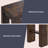 Solid Wood 36" Small Console Table, Brown-1635374253-1635374249