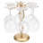 Meisel Tabletop Wine Glass Rack in Gold