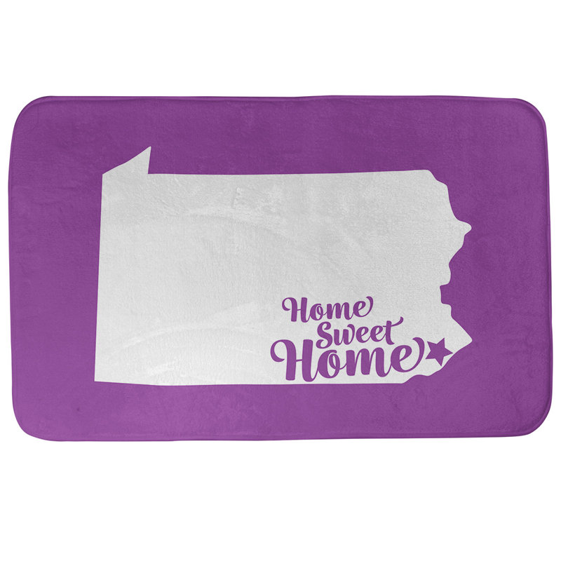 Tapis pour salle de bain philadelphia doux, l 17 po x L 21 po, Violet