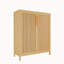 Armoire mince de 42 pouces pour petits coins - Tour à linge autoportante avec rangement pratique et assemblage facile 2 tablettes ouvertes dans la salle de bain
