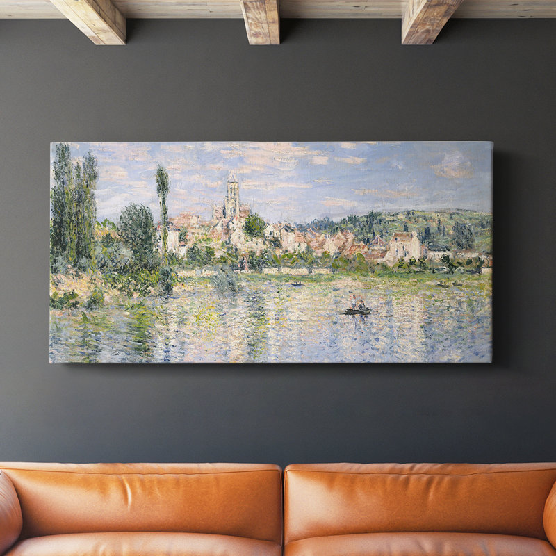 Série paysage - CCLVII - Toile tendue avec châssis - Prêt à accrocher, H 24 po x l 48 po