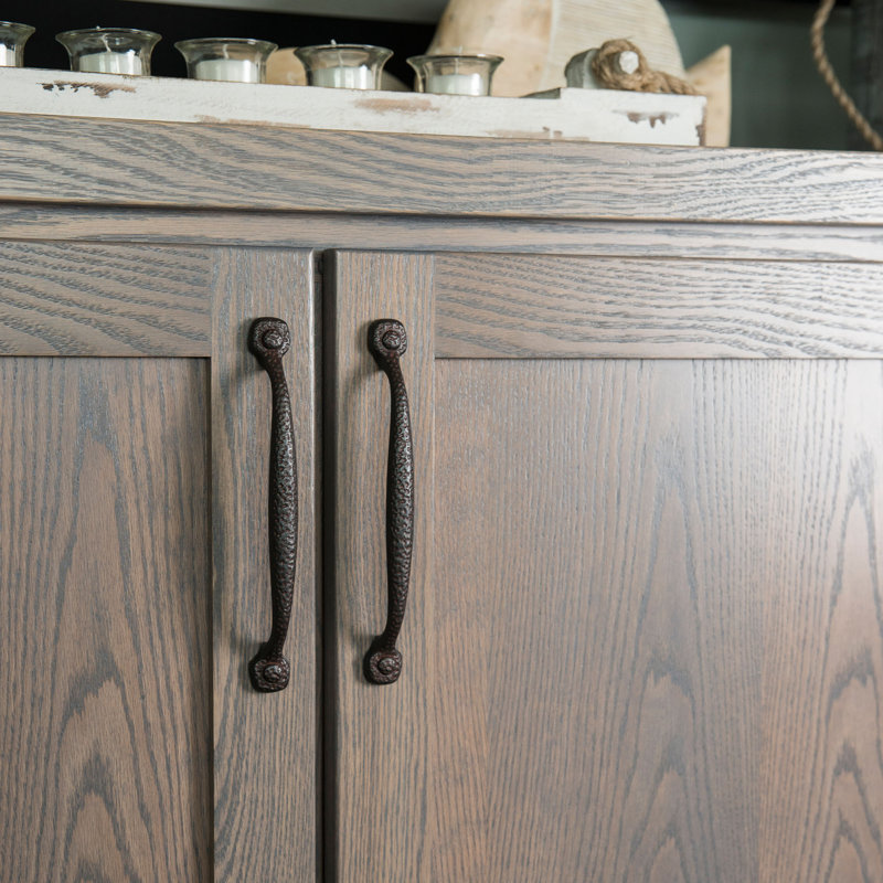 Refined Rustic Collection Handle Pull - 3" Center to Center Cabinet Pull Rustic Iron - Craftsman Hardware for Drawers & Cabinets 