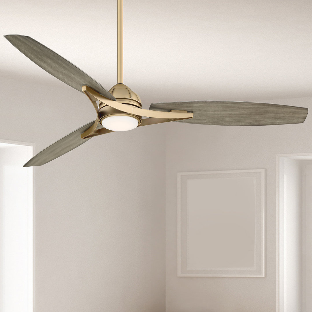 65" 3 - Blade LED Standard Ceiling Fan with Remote Control and Light Kit Included Minka Aire