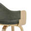 Tabouret de bar et de comptoir pivotant Mid-Century Corso avec dossier incurvé, siège rembourré et structure en bois-114194299-114194302