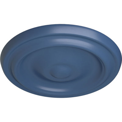 Endurathane Maria Ceiling Medallion, 9 5/8"OD x 1 1/8"P (Fits Canopies up to 1 3/4"), Hand-Painted Americana Finish