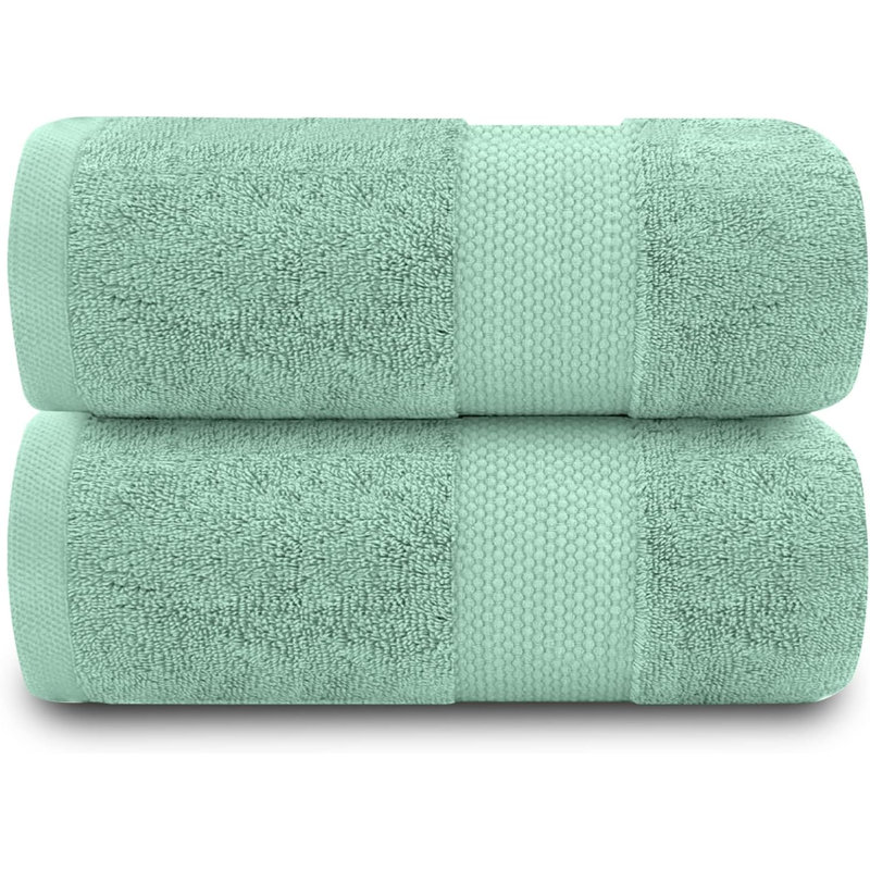Miami 2 Piece Bath Sheet Same-Size Bale, Bath Sheet - 2 Pack, Duck Egg