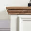 Commode 6 tiroirs beige - Unité de rangement spacieuse avec armoire à poignées fleuries rétro pour 6 tiroirs