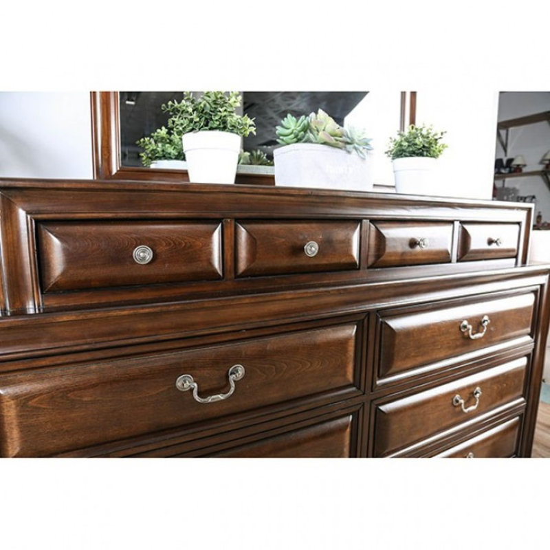 Brodnax 66.75'' W 10 - Drawer Dresser, Brown Cherry