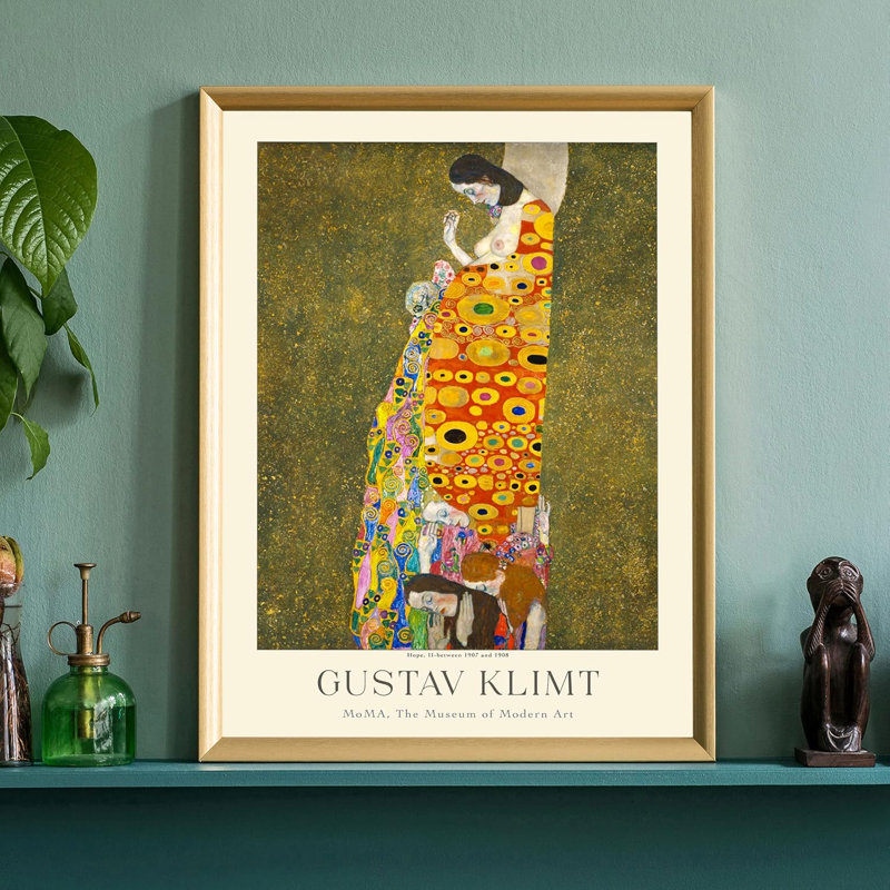 Gustav Klimt, estampes de l'exposition de musée, affiches de l'exposition, exposition, H 16 po x l 24 po