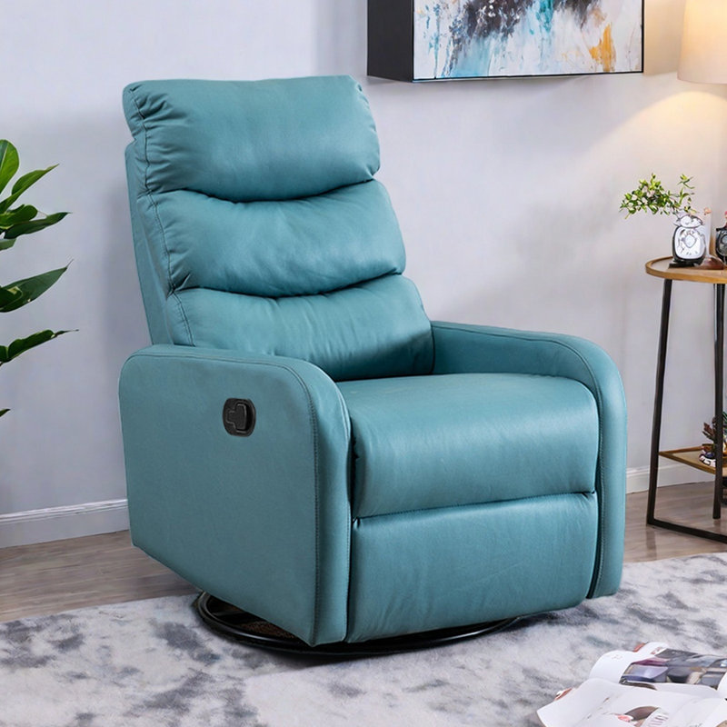 Fauteuil inclinable ergonomique simple pour salon, Bleu
