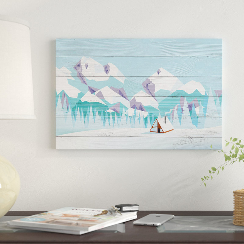 «Pikes Peak» par 5by5collective, impression sur toile tendue, H 26 po x l 40 po x P 1,5 po, Toile tendue, Pas de tapis