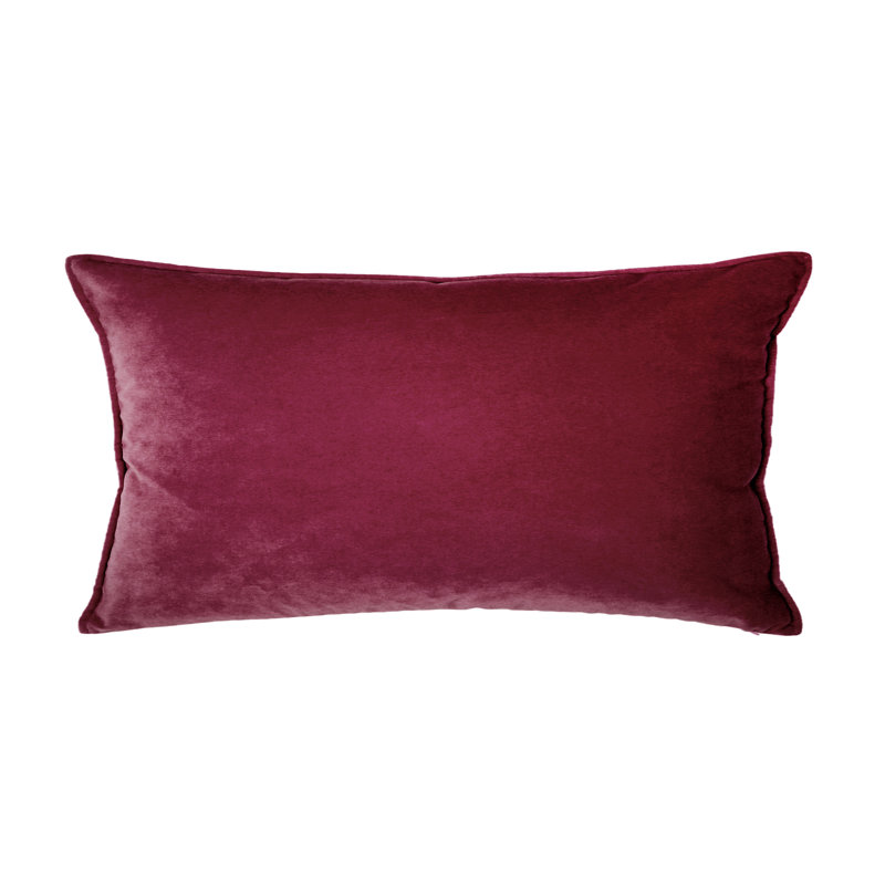 Franklin Washable Velvet Square Pillow Cover & Insert , Galante, 12"H x 26"W