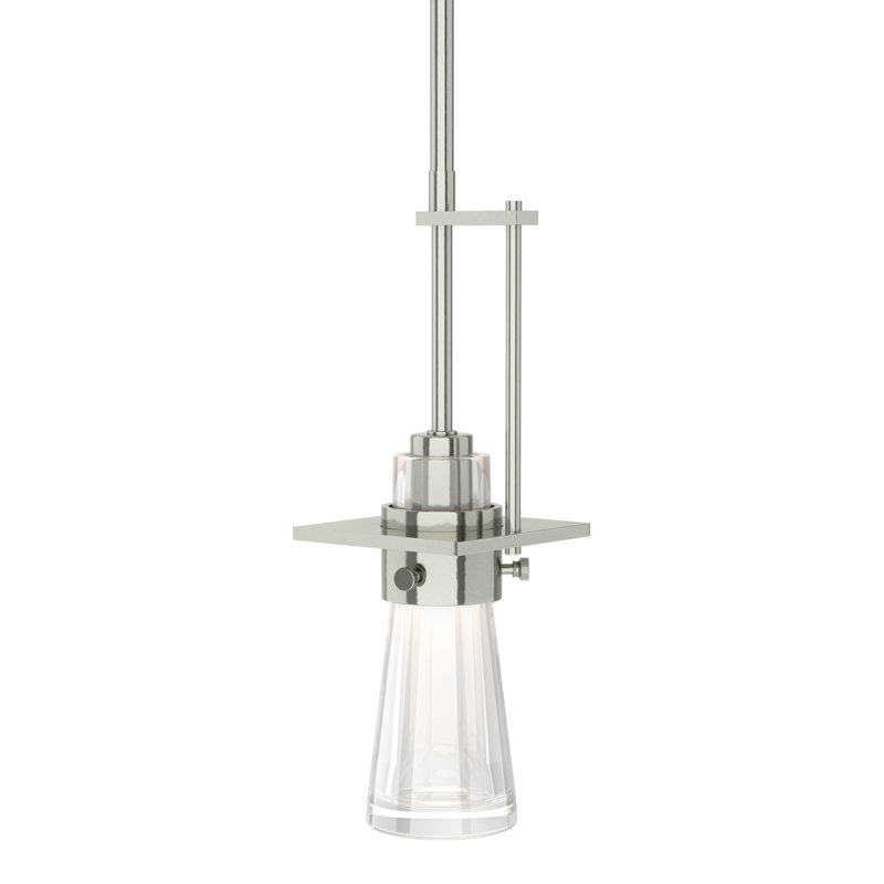 Erlenmeyer Mini Pendant, Sterling, Medium: 14.8" - 59.8"