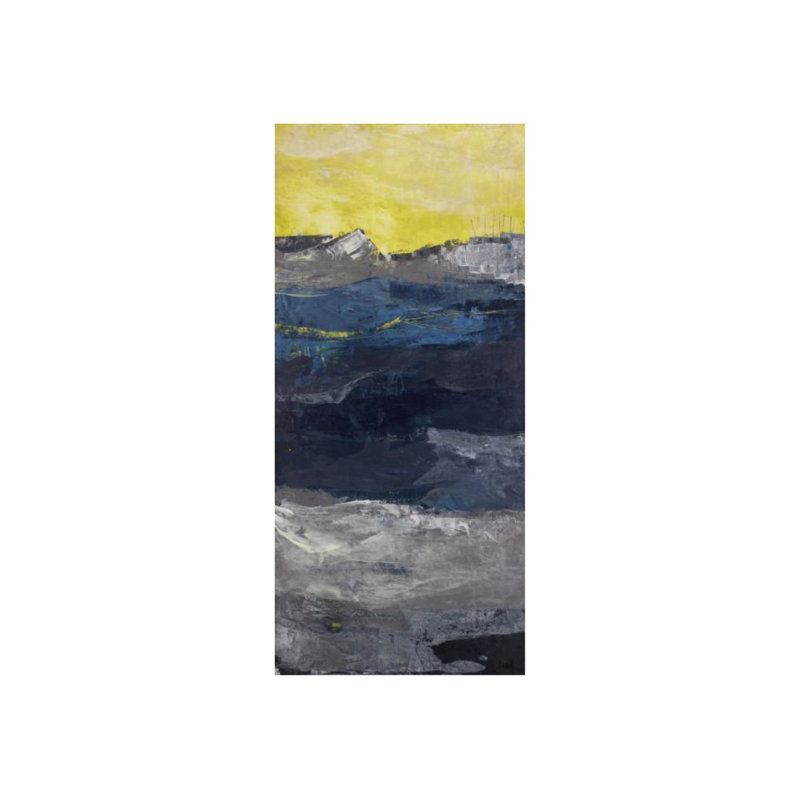 Terra ferme VI par Kyle Goderwis - peinture sur toile tendue, H 80 po x l 36 po x P 1,5 po, Couche de verre