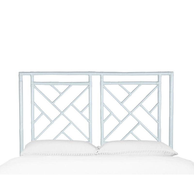 Alden Open-Frame Headboard, Light Blue, Queen