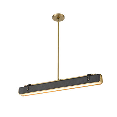 Luminaire suspendu linéaire moderne à 1 lumière