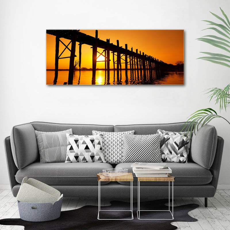 Sunset Bridge - Wrapped Canvas Print