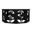 Table basse Dollar, acier noir