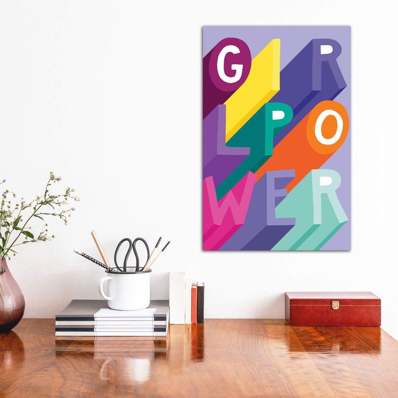 «Tween Dreamin I» par Richelle Garn - impression d'art graphique, H 60 po x l 40po x P 1,5 po, Toile tendue, Pas de tapis