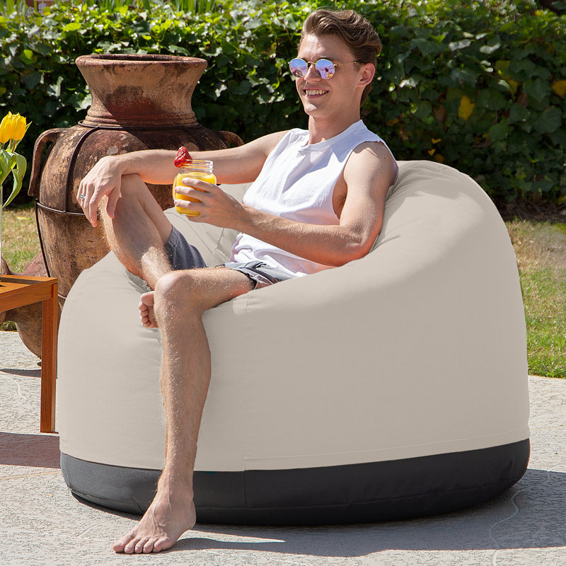 Fauteuil à billes Palmetto, Sunbrella perle
