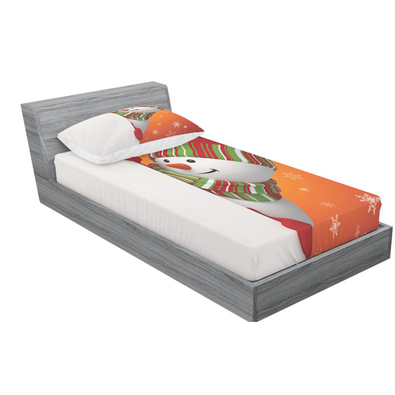 Microfiber Sheet Set, Twin Sheet Set with Fitted Sheet