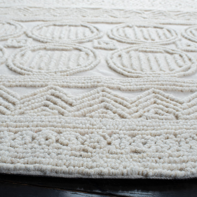 Southwell Hand Tufted Wool And Cotton With Latex Oriental Rug, Round 6'6"