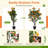 40" Artificial Camellia Tree Faux Flower Plant Artificial Tree in Cement Pot Greenery Potted Plant-632625209
