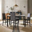 Ensemble repas 5 pièces avec chaises rembourrées en velours Janece-1374108954-1562030252