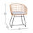 Dorado Indoor/Outdoor Boho Rattan Rope Bistro Set with Side Table and Cushions-71005285