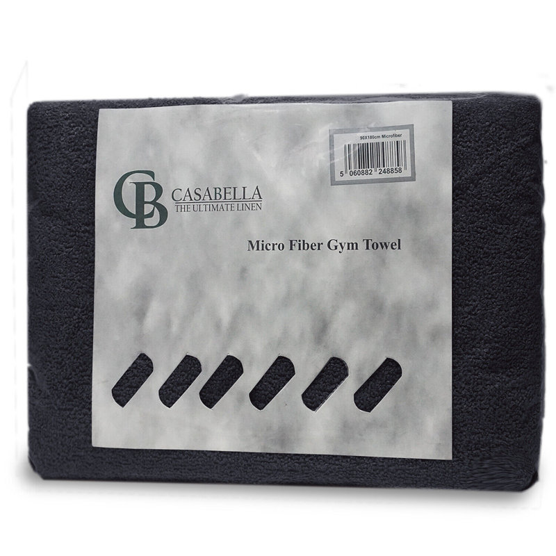 Microfiber Fast Drying Bath sheet, 1, Black