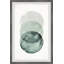 «Ombre Green Circles», reproduction encadrée-742421721
