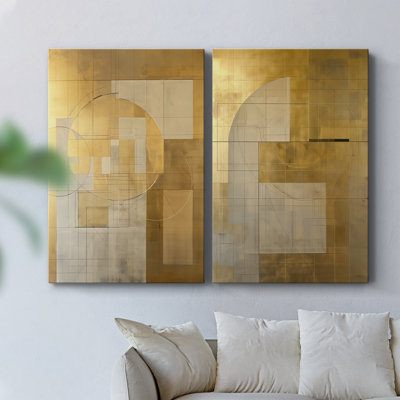 ABSTRACT Series C III - Toile tendue avec châssis de qualité supérieure - Prêt à être accroché