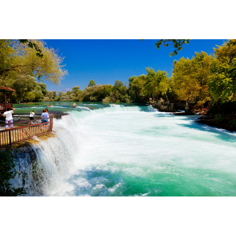 Waterfall Manavgat by TPopova - Wrapped Canvas Print, 81cm H x 122cm W