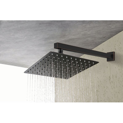 10" Wall Mount Rainfall Square Shower Head