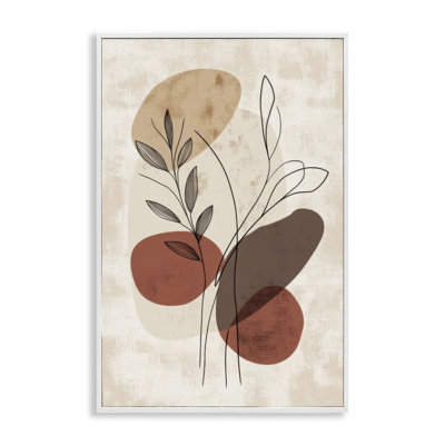 Sprig Outline Neutrals, estampe numérique par LSR Design Studio