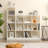 5 Tiers 4-Cube Narrow Bookshelf With 4 Anti-Tipping Kits
