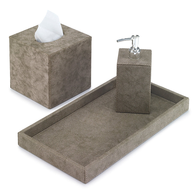 Stingray Tissue Box Cover, Bronze
