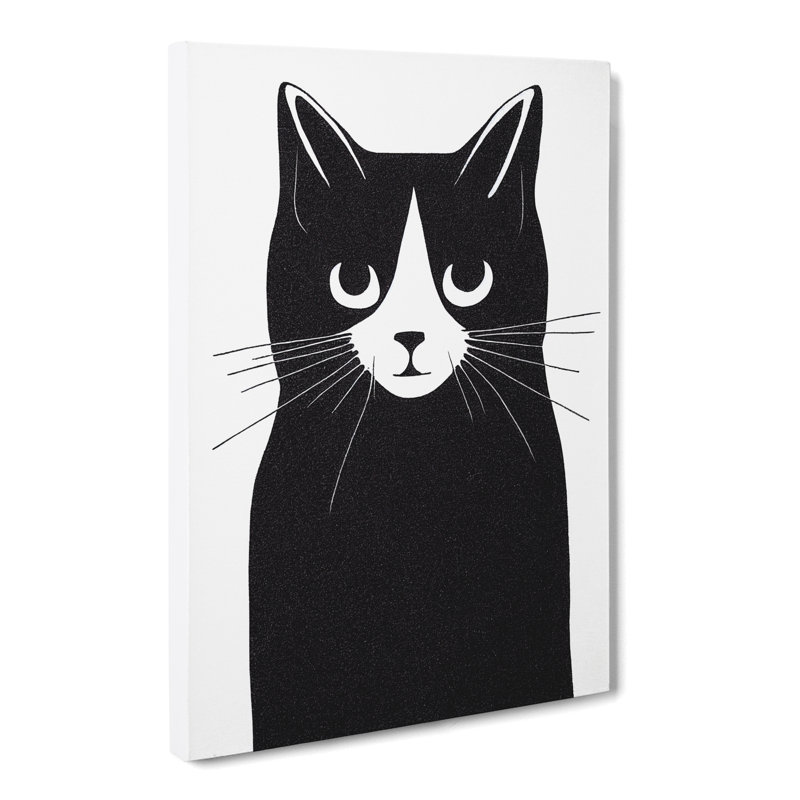 Cat Minimalism Vol.2 - Wrapped Canvas, 76cm H x 50cm W x 3cm D
