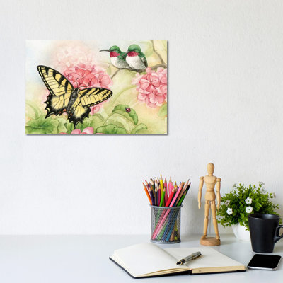 Humingbird Garden I by Tracy Lizotte - Wrapped Canvas Painting