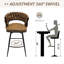 Chaise de bureau Portlynn Chaise de bar Tabourets de cuisine Tabourets de bar pivotants Chaises pivotantes