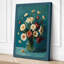 Blooms in Teal Botanical - Wrapped Canvas-1807147189-1807147169