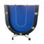Table de poker pliable 94 pouces avec roues pour 10 joueurs, bleu-116625047