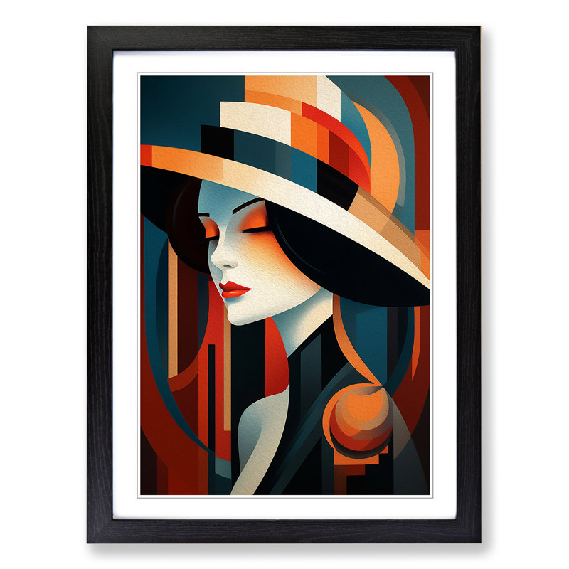 Single Picture Frame Print on Wood, Black Framed, 34cm H x 25cm W