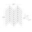 Talon 1x4 Chevron Polished Marble Mosaic Tile-798344833